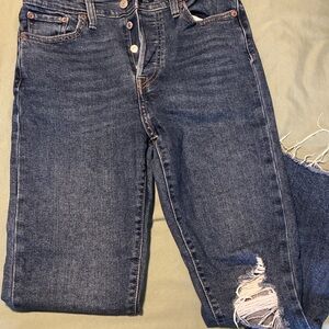 Levi's Dark Blue Straight Leg Women's Jeans